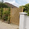 Diamond Trellis Panels on Timber Posts